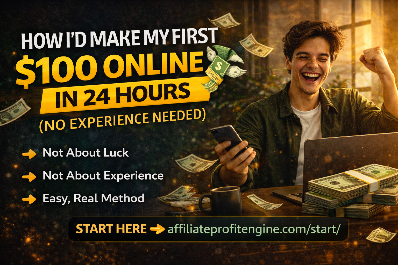 How I’d Make My First $100 Online in 24 Hours (No Experience Needed)