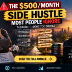 🚨 The $500/Month Side Hustle Most People Ignore Because It Looks Too Simple